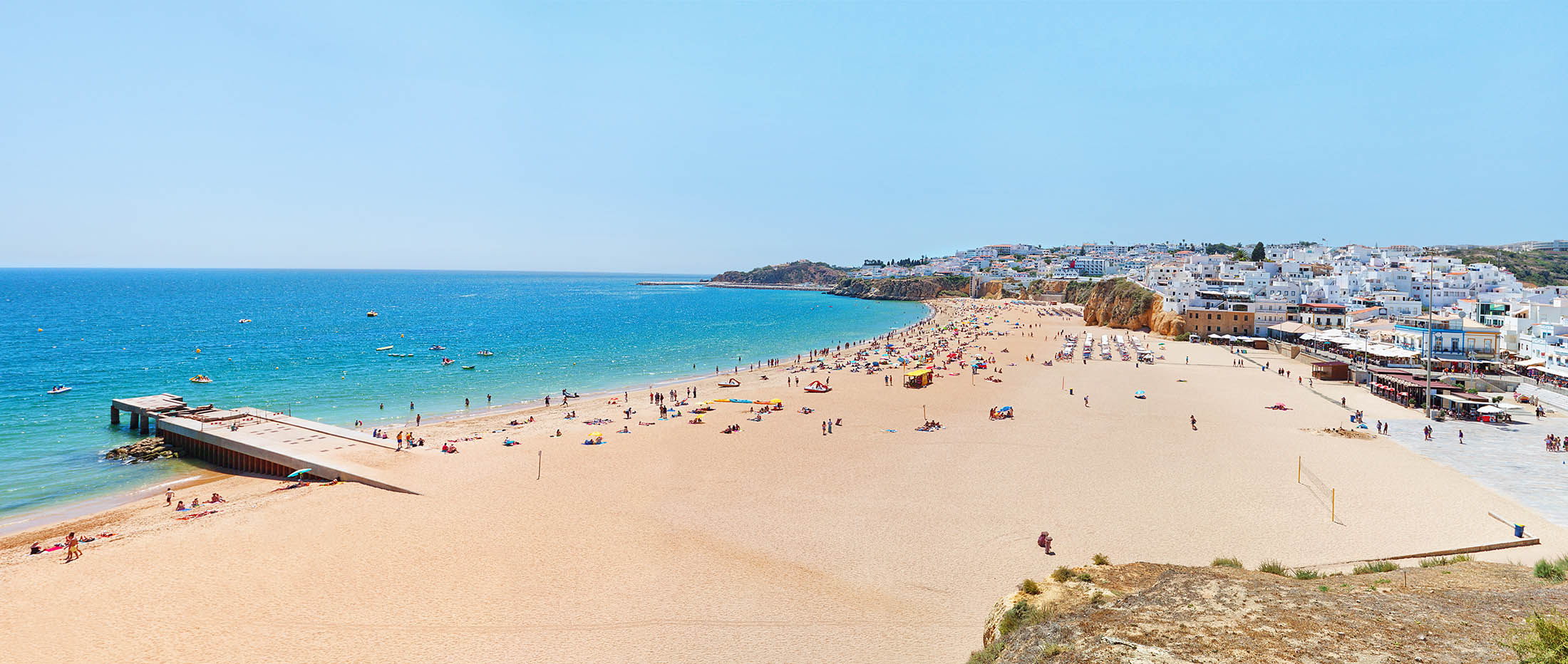 Strand panorama Albufeira