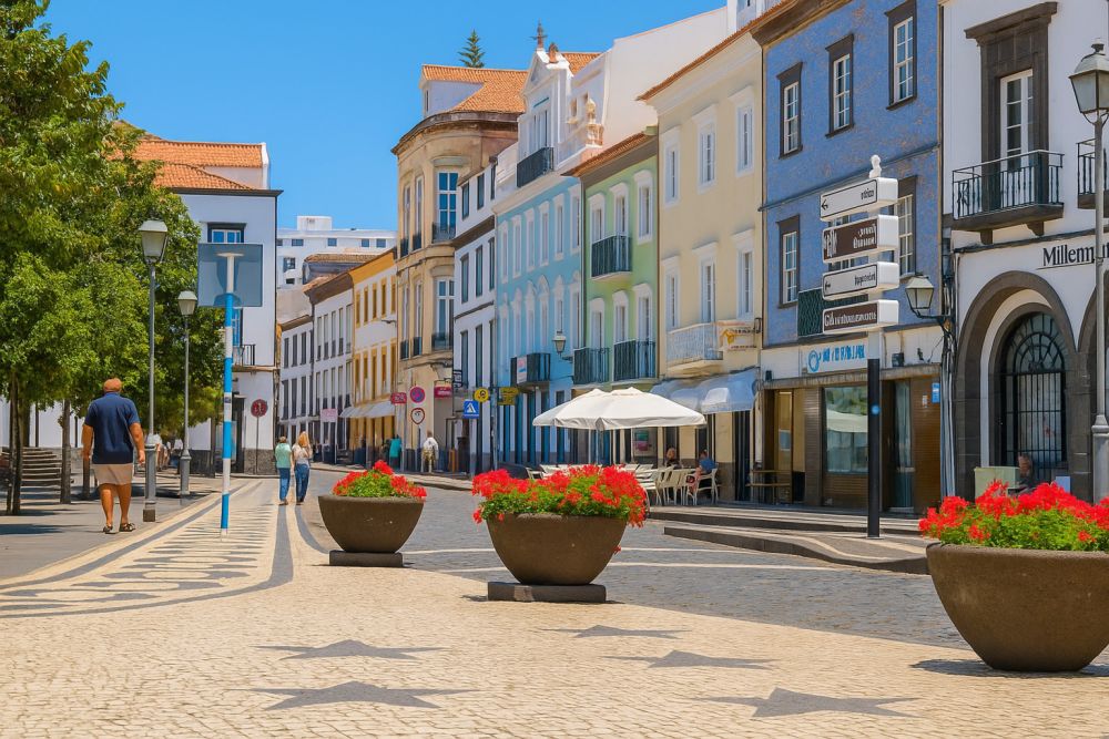 Straatje in Ponta Delgada