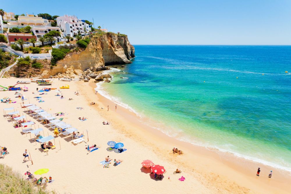 Panorama Strand Praia de Carvoeiro